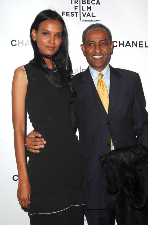 Liya Kebede et son mari Kassy Kebede arrivent au dîner Chanel en 2008 à New York