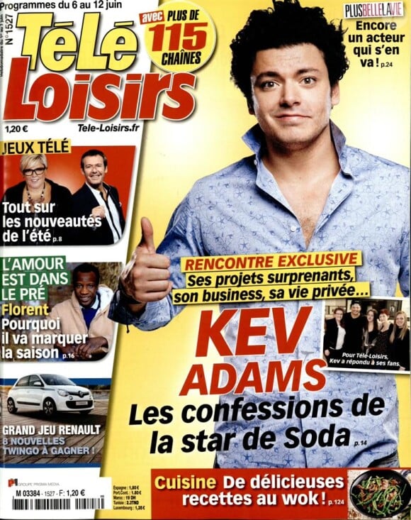 Magazine Télé-Loisirs en kiosques le 1er juin 2015.