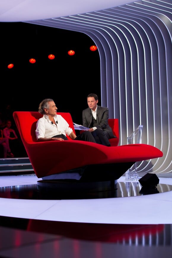Exclusif - Enregistrement de l'émission Le Divan avec Bernard-Henri Lévy en invité, le 22 mai 2015.