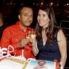 Exclusif - Pascal Légitimus et sa femme Adriana Santini - Pascal Légitimus présente sa dernière représentation exceptionnelle de son spectacle "Alone Man Show" à Bobino le 30 mai 2015.