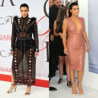 Kim Kardashian, enceinte : Après la robe transparente, elle s'habille de latex !