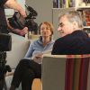 Exclusif - Cyril Viguier en rendez-vous avec Jean-Pierre Raffarin et sa femme Anne-Marie, qui accepte pour la première fois d'être interviewée depuis qu'elle a quitté Matignon, pour le documentaire "L'autre force tranquille". Le 20 février 2015 20/02/2015 - 