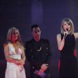  Taylor Swift, Ellie Goulding, Lewis Hamilton - Sc&egrave;ne des "BRIT Awards 2015" &agrave; Londres, le 25 f&eacute;vrier 2015.  