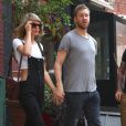  Taylor Swift et son petit-ami Calvin Harris sortent d'un restaurant &agrave; New York, le 28 mai 2015.  