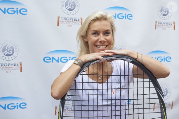 Axelle Marine lors de la deuxième journée du Trophée des personnalités à Roland-Garros, le mercredi 3 juin 2015.