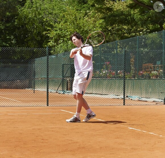 Jean Imbert lors de la deuxième journée du Trophée des personnalités à Roland-Garros, le mercredi 3 juin 2015.