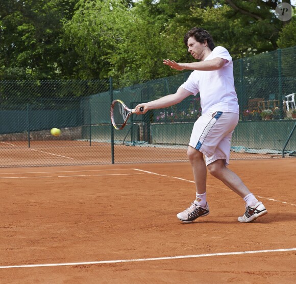 Jean Imbert lors de la deuxième journée du Trophée des personnalités à Roland-Garros, le mercredi 3 juin 2015.