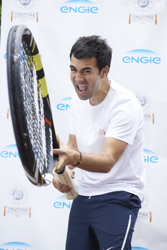 Alex Goude lors de la deuxième journée du Trophée des personnalités à Roland-Garros, le mercredi 3 juin 2015.