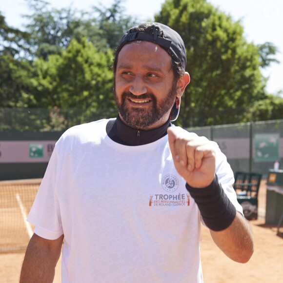 Cyril Hanouna lors de la troisième journée du Trophée des personnalités à Roland-Garros, le jeudi 4 juin 2015.