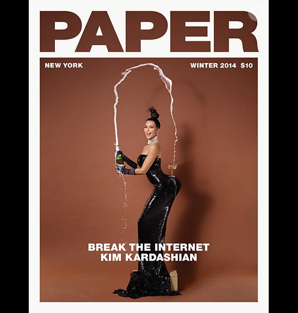 Ccouverture du magazine Paper avec Kim Kardashian.