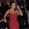 Mariah Carey arrive au Rimal Paris, un restaurant libanais situé Boulevard Malesherbes à Paris, le 6 juin 2015. 