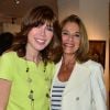 Karen Cheryl (Isabelle Morizet) et Nicole Calfan - Vernissage de l'exposition du peintre Alberto Bertti au 12 Drouot à Paris le 8 juin 2015