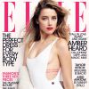 Amber Heard pose en couverture de l'édition américaine du magazine ELLE pour son numéro de juillet 2015.