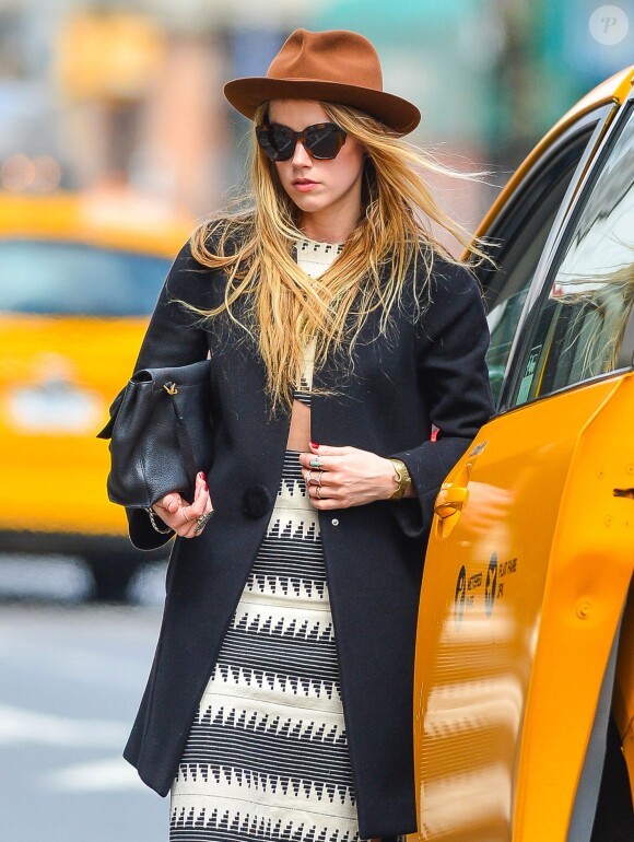 Amber Heard à New York Le 17 avril 2015.