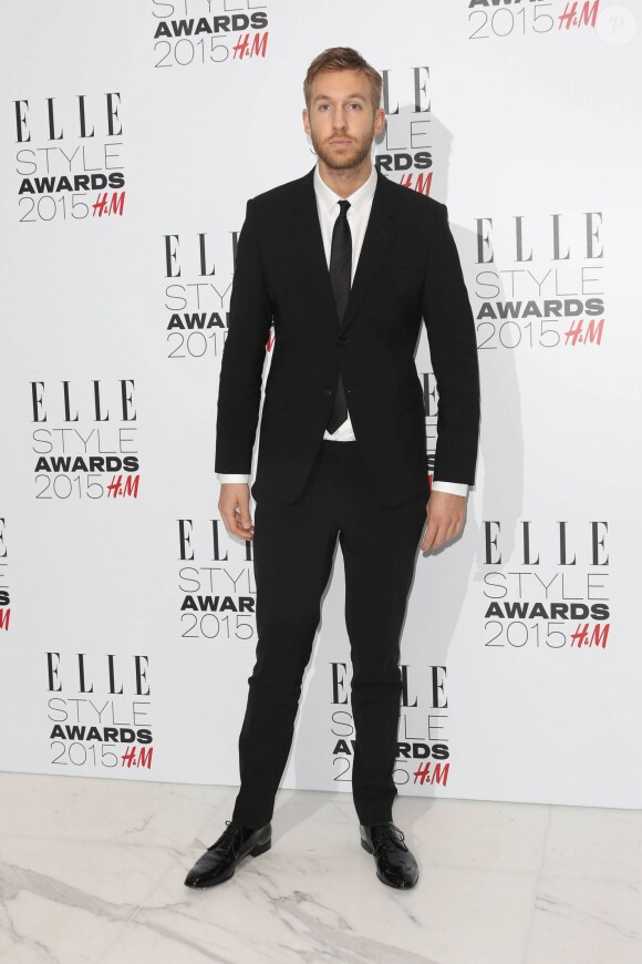 Calvin Harris - Arrivées à la cérémonie des "ELLE Style Awards 2015" à Londres, le 24 février 2015.  