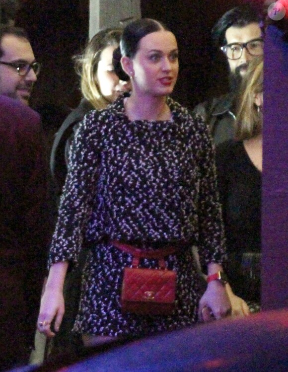 Exclusif - Katy Perry - Arrivée des people à une soirée privée au "Lucy's El Adobe Cafe" à West Hollywood, le 9 avril 2015. 