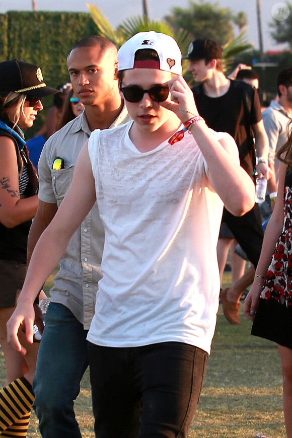 Brooklyn Beckham lors du Coachella Music Festival d'Indio, le 11 avril 2015