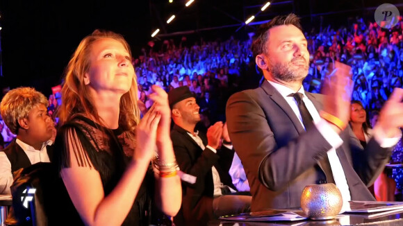 Audrey Lamy et Frédéric Lopez, lors de la soirée de gala du Marrakech du rire, présentée par Jamel Debbouze, le samedi 13 juin 2015 à Marrakech.