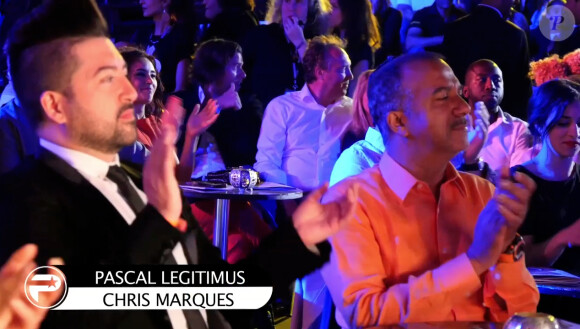 Chris Marques et Pascal Légitimus, lors de la soirée de gala du Marrakech du rire, présentée par Jamel Debbouze, le samedi 13 juin 2015 à Marrakech.