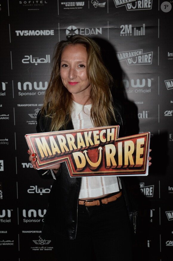 Audrey Lamy lors de la soirée de gala du 5e Marrakech du Rire, à Marrakech (Maroc), le samedi 13 juin 2015.