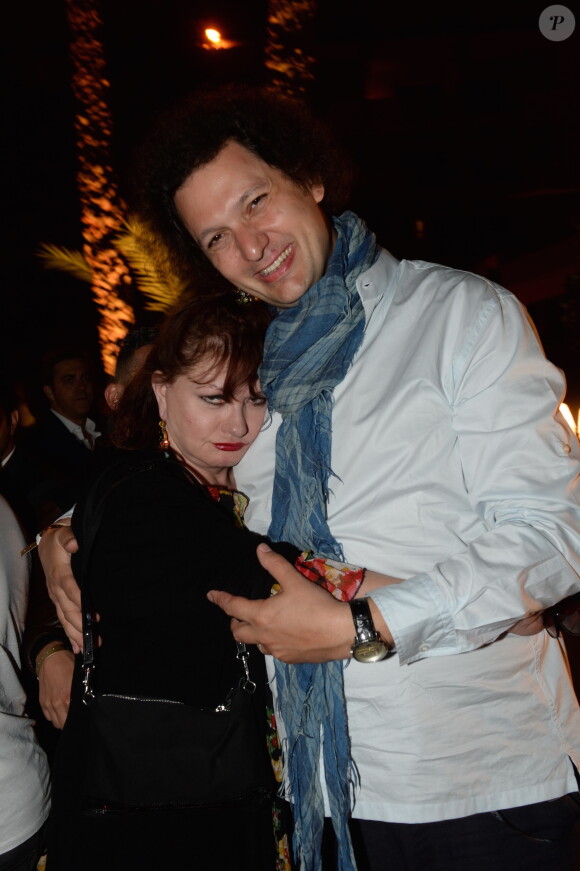 Catherine Jacob et Eric Antoine, lors de la soirée de gala du 5e Marrakech du Rire, à Marrakech (Maroc), le samedi 13 juin 2015.
