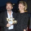 Clovis Cornillac récompensé pour son Premier film, "Un peu, beaucoup, aveuglément" et sa femme Lilou Fogli - Remise des prix pendant la soirée de clôture du 29e Festival de Cabourg à Cabourg le 13 juin 2015