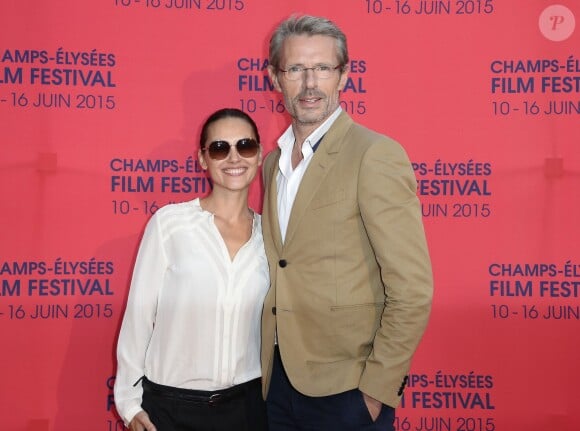 Virginie Ledoyen et Lambert Wilson - Avant-première "Une famille à louer" au cinéma Publicis lors du 4e Champs-Elysées Film Festival à Paris le 15 juin 2015