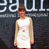 La comédienne Laetitia Milot sur le tapis rouge du 5e Festival International du Film Policier de Beaune le 5 avril 2013.