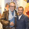 Exclusif - Philippe Lavil et Bernard Montiel - Cocktail à l'occasion du lancement du modèle Breitling "Superocean ll" à Paris le 18 juin 2015. 