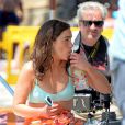  Exclusif - Emilia Clarke, Sam Claflin et Matthew Lewis sur le tournage du film Me Before You sur la plage de Formentor &agrave; Mallorque, le 10 juin 2015 