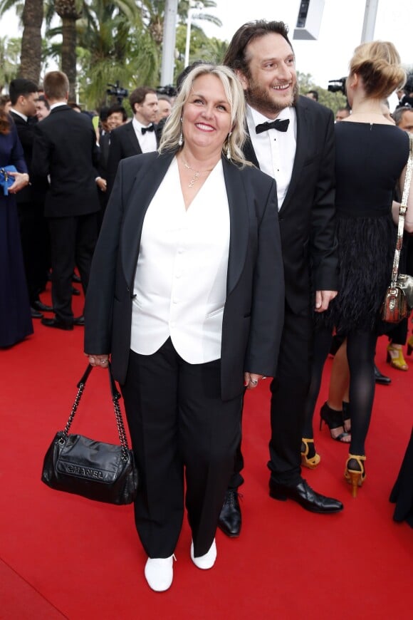 Valérie Damidot et son compagnon Régis - Montée des marches du film "Mad Max : Fury Road" lors du 68e Festival International du Film de Cannes, à Cannes le 14 mai 2015.