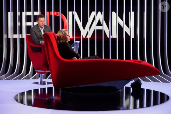 Exclusif - Enregistrement de l'émission Le Divan avec Claire Chazal en invitée, le 23 mai 2015.