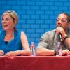 Exclusif - Michèle Laroque et JoeyStarr - Point sur la préparation du film "Jeux dangereux" au Théâtre de Paris le 15 juin 2015 devant ses coproducteurs de la plateforme Touscoprod.