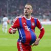 Franck Ribéry célèbre son but contre le Shakhtar Donetsk lors de la victoire du Bayern Munich en Ligue des Champions le 11 mars 2015 en mettant le ballon sous son maillot. Et pour cause : sa femme Wahiba est enceinte de sept mois de leur quatrième enfant.