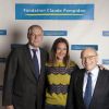 Emmanuelle Boidron et Alain Pompidou - Présentation des nouveaux ambassadeurs et ambassadrices people de la fondation Claude Pompidou. Juin 2015.