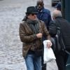 Francis Lalanne - Obsèques de Georges Wolinski au crématorium du Père Lachaise à Paris. Le 15 janvier 2015