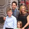 Paul Rudd, sa femme Julie Yaeger et leurs deux enfants Jack et Darby - Paul Rudd recevant son étoile sur le Walk of Fame à Hollywood, le 1er juillet 2015