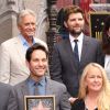 Paul Rudd, Adam Scott, Michael Douglas - Paul Rudd recevant son étoile sur le Walk of Fame à Hollywood, le 1er juillet 2015