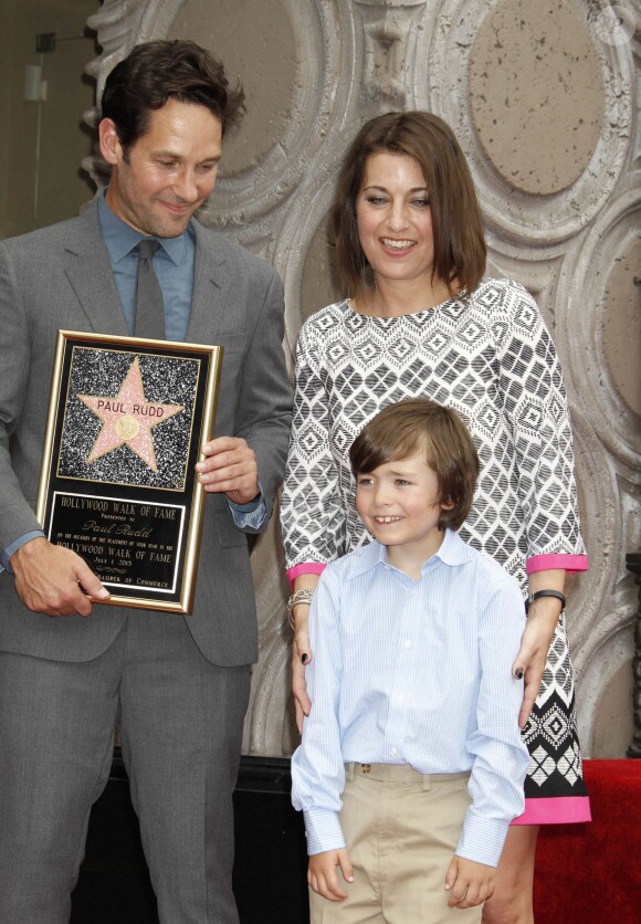 Paul Rudd - Paul Rudd recevant son étoile sur le Walk of Fame à Hollywood, le 1er juillet 2015