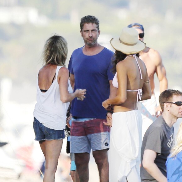 Gerard Butler - Exclusif - Les célébrités ont fêté le 4 juillet (Le Jour de l'Indépendance des Etats-Unis) chez Chris Chelio dans sa maison à Malibu, le 4 juillet 2015
