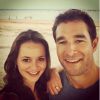 Sasha Cohen et son fiancée Tom May - photo publiée le 7 juillet 2015