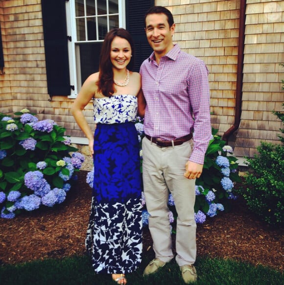 Sasha Cohen et son fiancée Tom May - photo publiée le 4 juillet 2015