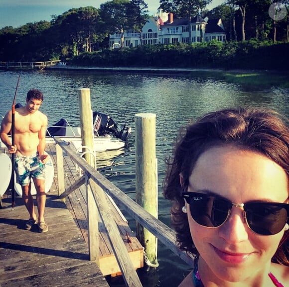 Sasha Cohen et son fiancée Tom May - photo publiée le 20 juin 2015
