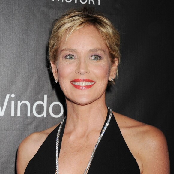 Sharon Stone - Soirée amFAR Inspirational gala à Los Angeles, le 29 octobre 2014.