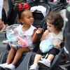 North West en poussette à Disneyland, lors de l'anniversaire de sa cousine Penelope Disick (3 ans). Anaheim, le 8 juillet 2015.