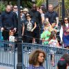 Les membres de la famille Kardashian assistent à l'anniversaire de Penelope Disick (3 ans) au parc d'attractions Disneyland. Anaheim, le 8 juillet 2015.