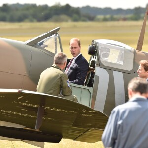 Le prince William au musée impérial de la Guerre à Duxford le 9 juillet 2015