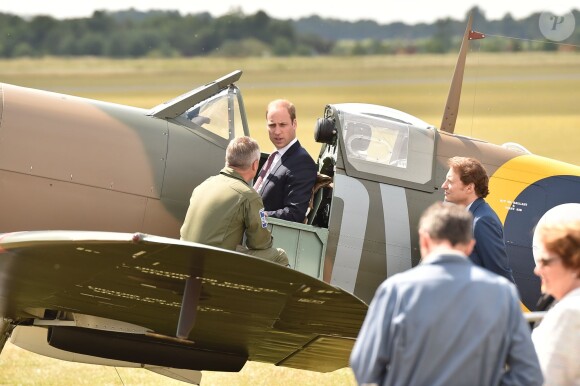 Le prince William au musée impérial de la Guerre à Duxford le 9 juillet 2015