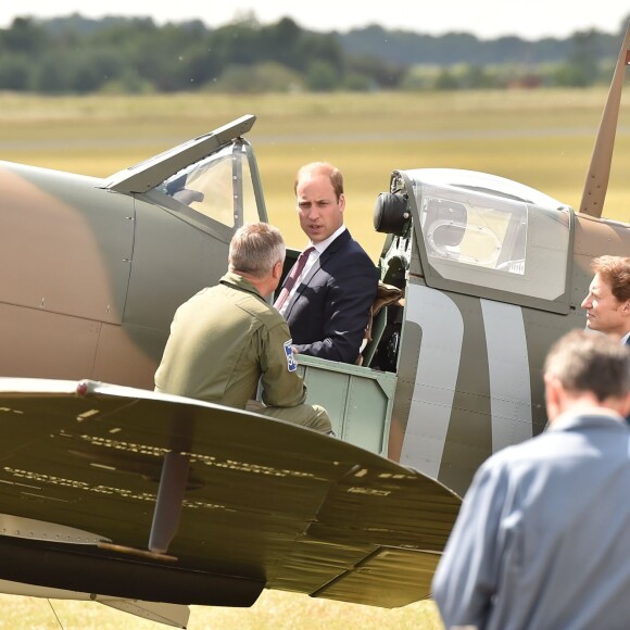 Le prince William au musée impérial de la Guerre à Duxford le 9 juillet 2015
