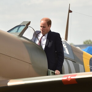 Le prince William au musée impérial de la Guerre à Duxford le 9 juillet 2015